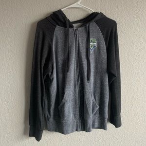 Sounders Grey Zip Up Jacket